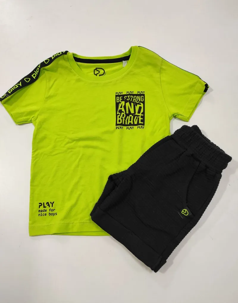 CONJUNTO MASCULINO INFANTIL SEM MANGA R39