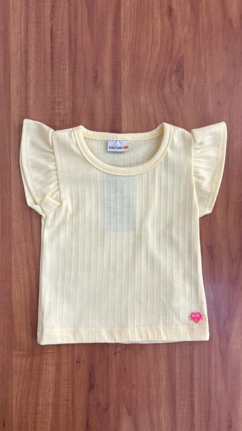 BLUSA FEMININO INFANTIL SEM MANGA