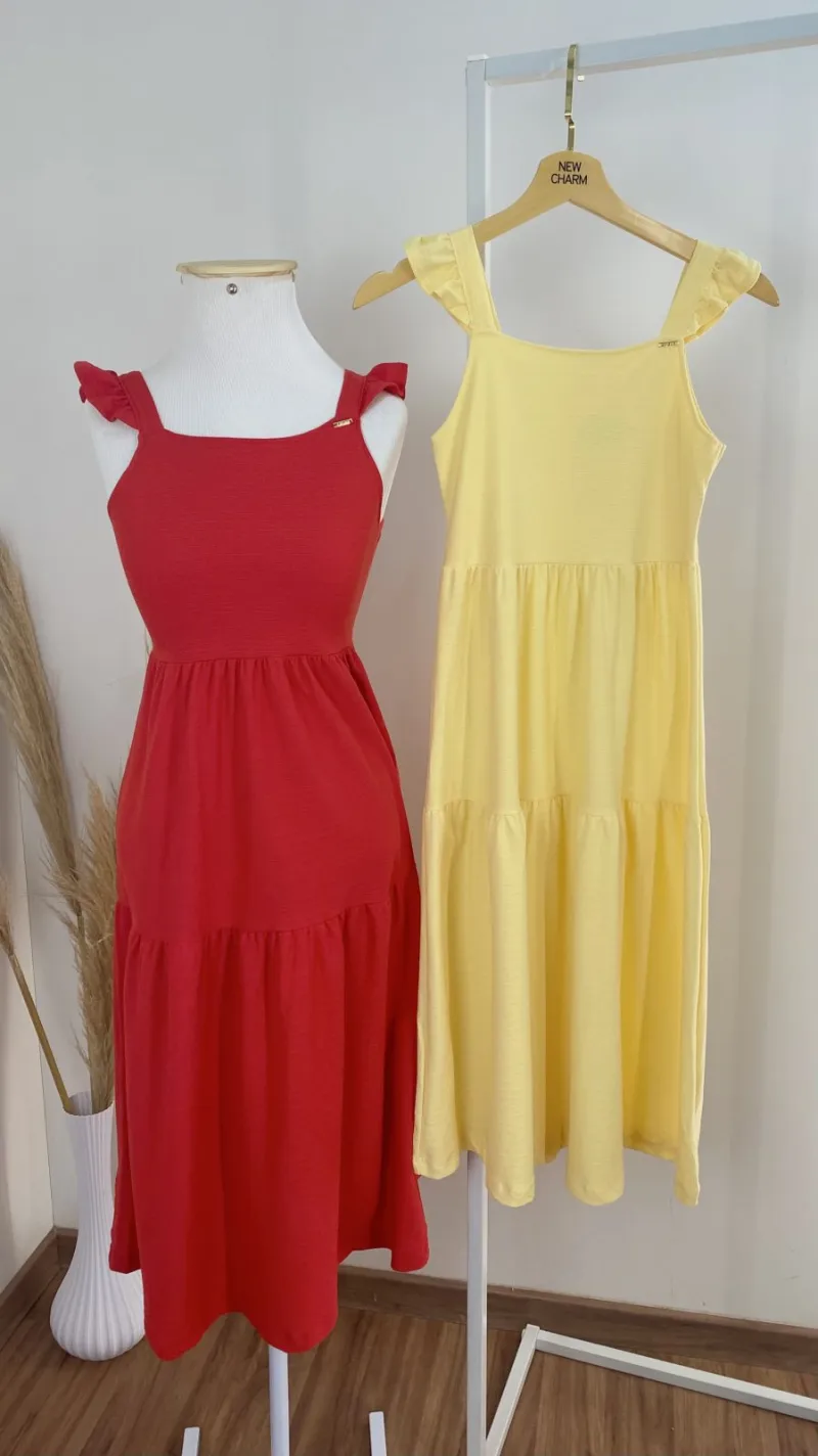 VESTIDO FEMININO INFANTIL C/ALÇA