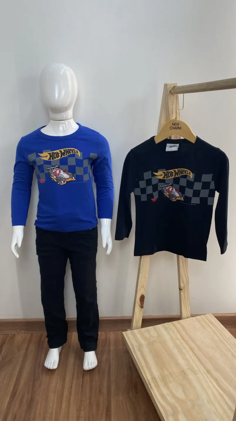 CAMISETA MASCULINO INFANTIL MANGA LONGA