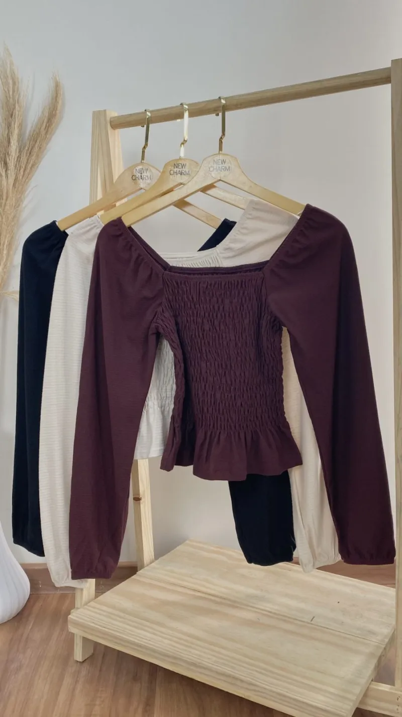 BLUSA FEMININO INFANTIL MANGA LONGA
