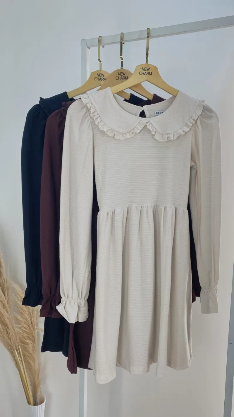 VESTIDO FEMININO INFANTIL MANGA LONGA