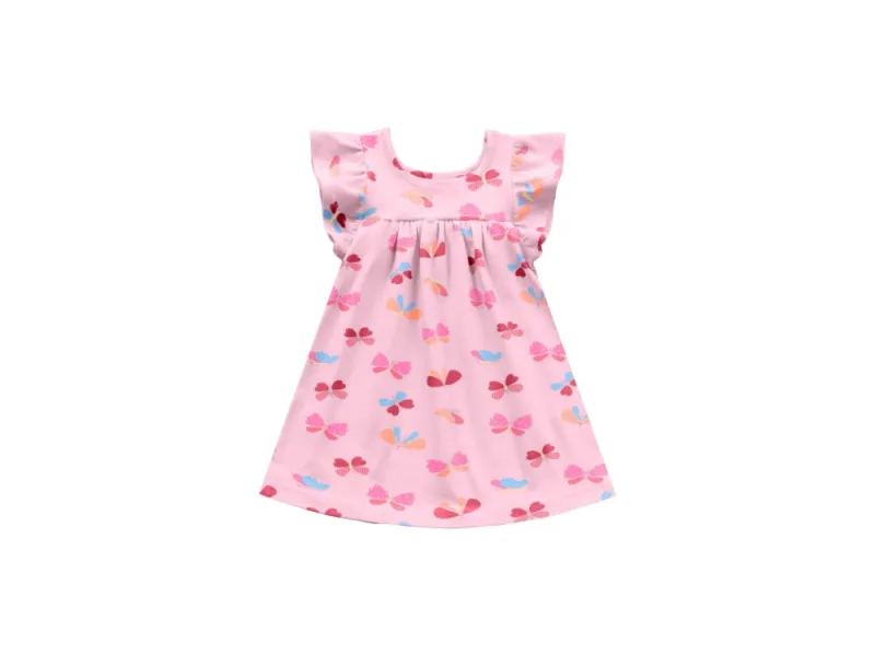 FAKINI — VESTIDO FEMININO INFANTIL SEM MANGA CURTO