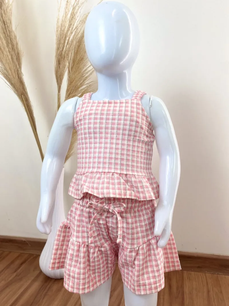 CONJUNTO FEMININO INFANTIL SM+SHORTS