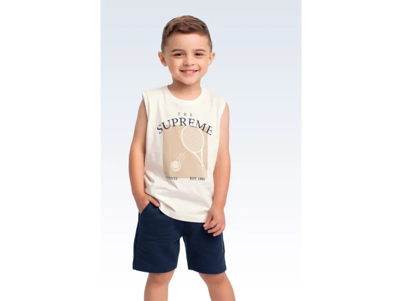 FAKINI — CONJUNTO MASCULINO INFANTIL SEM MANGA+BERMUDA