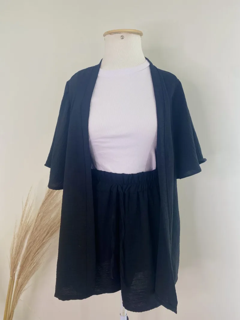 GLEE — CONJUNTO FEMININO KMONO+SHORTS R74