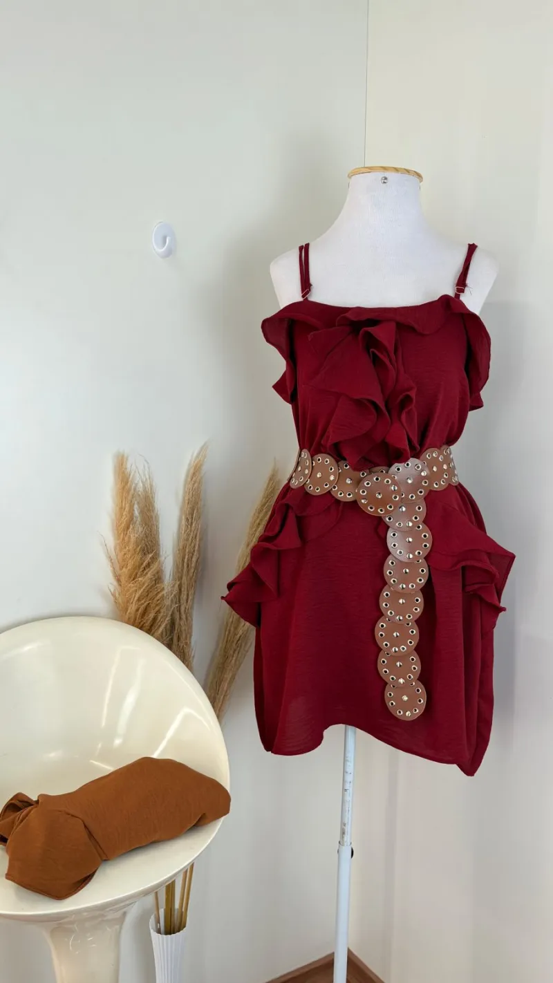VESTIDO FEMININO C/ALÇA CURTO R74