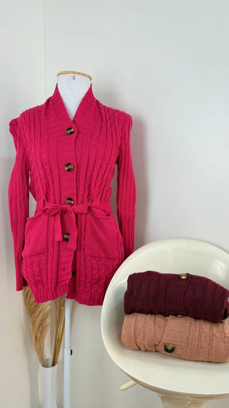 CARDIGAN FEMININO ABERTA R74