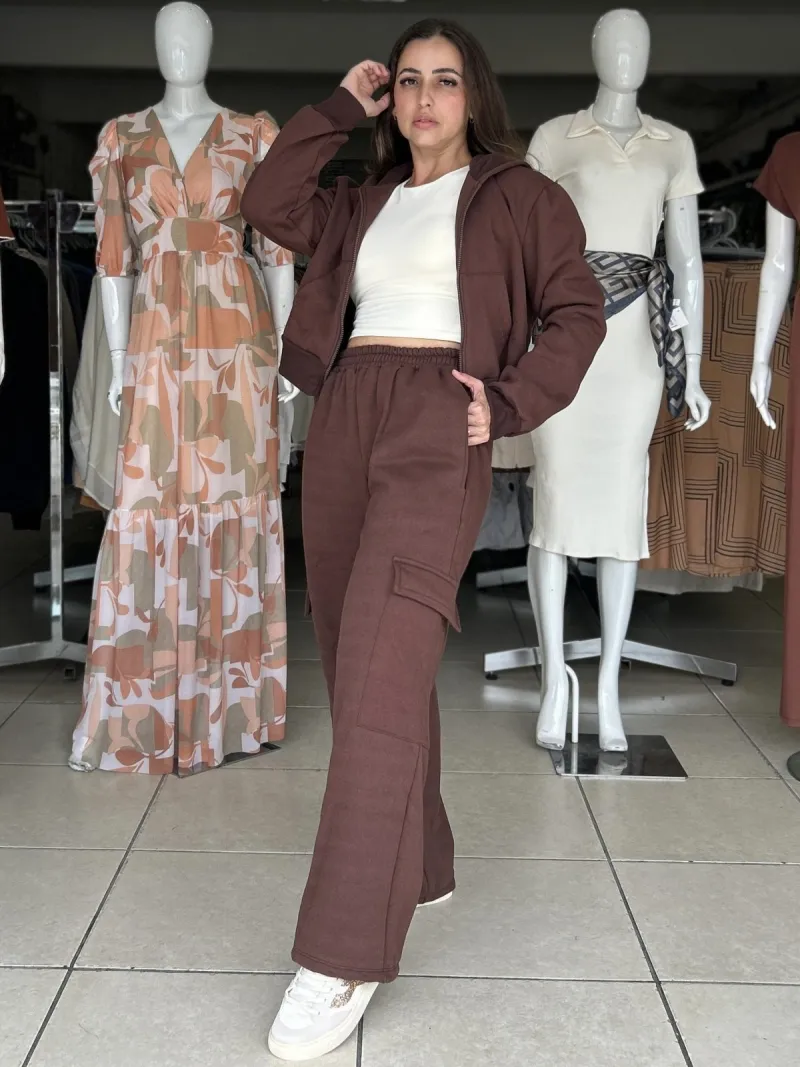 CONJUNTO FEMININO MOLETOM+CALÇA R74
