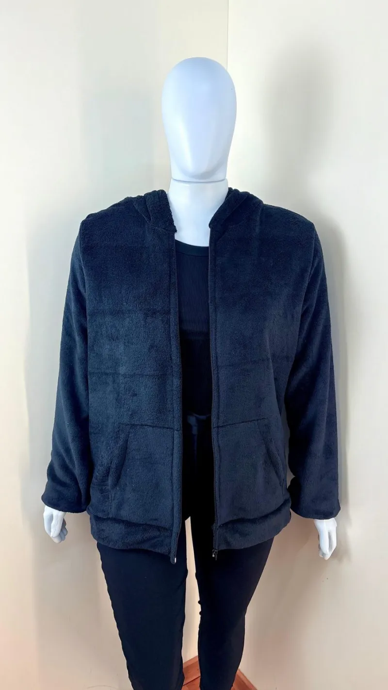 JAQUETA FEMININO ABERTA TEDDY