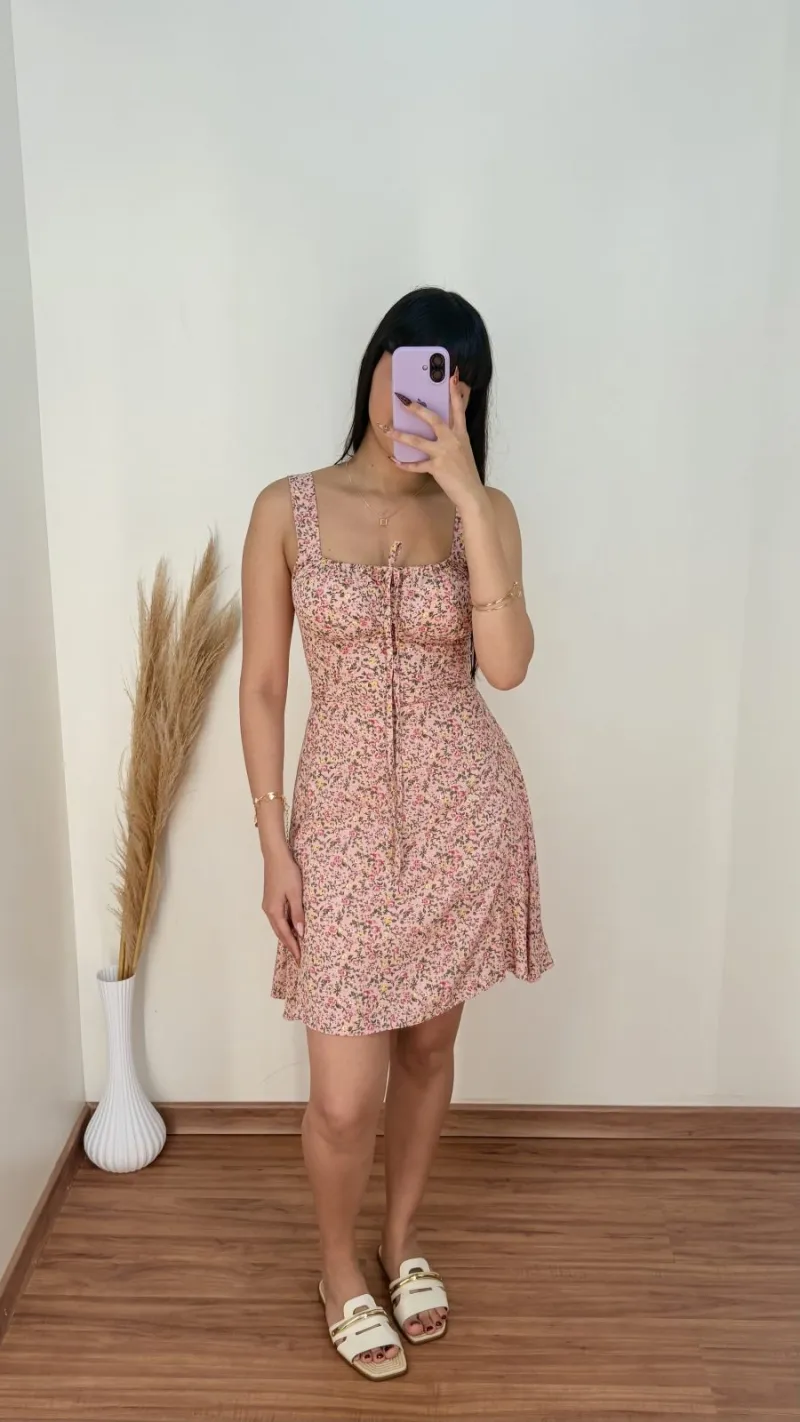 VESTIDO FEMININO C/ALÇA CURTO
