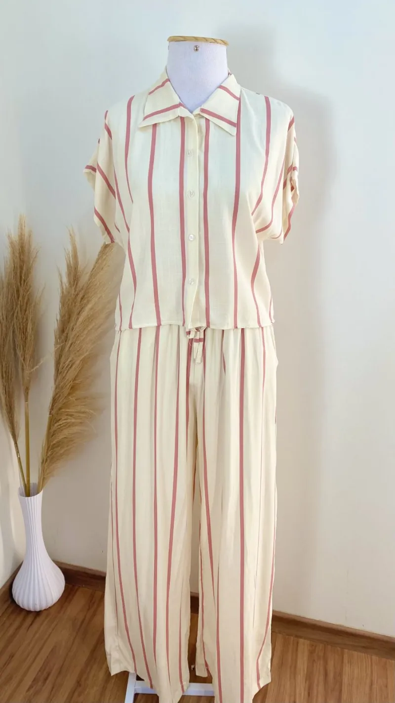 CONJUNTO FEMININO ADULTO SEM MANGA+PANTALONA
