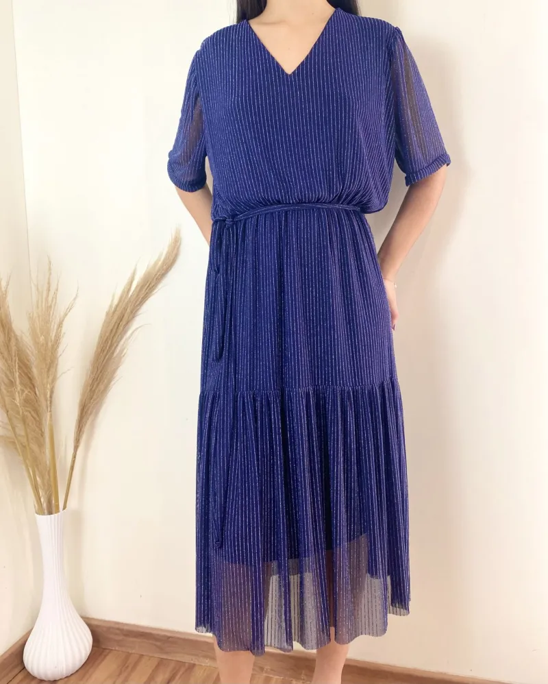 VESTIDO FEMININO ADULTO SEM MANGA CURTO