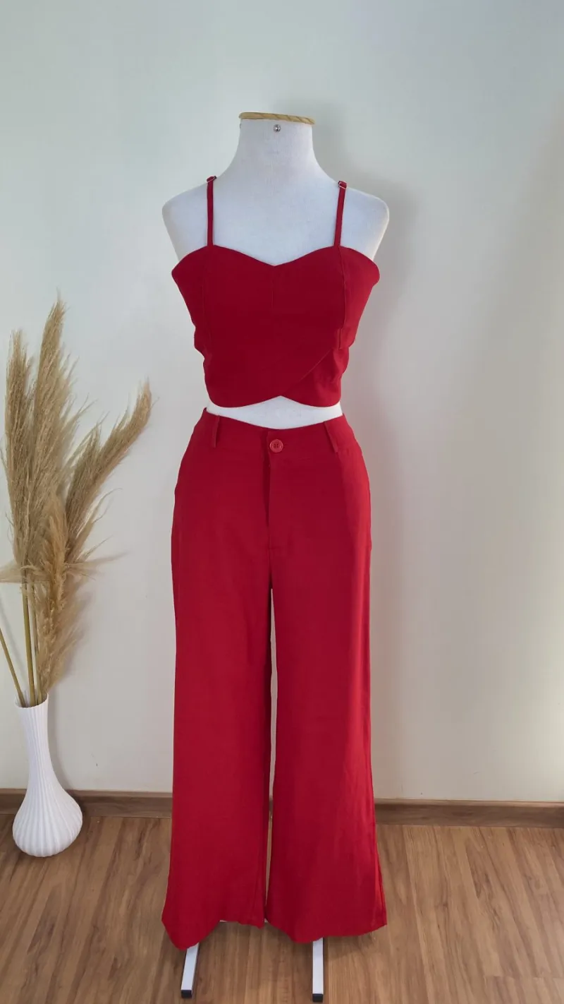 CONJUNTO FEMININO ADULTO C/ALÇA+CALÇA