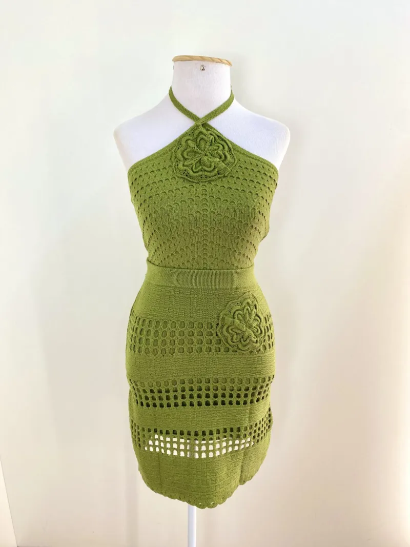 CONJUNTO FEMININO ADULTO C/ALÇA+SAIA