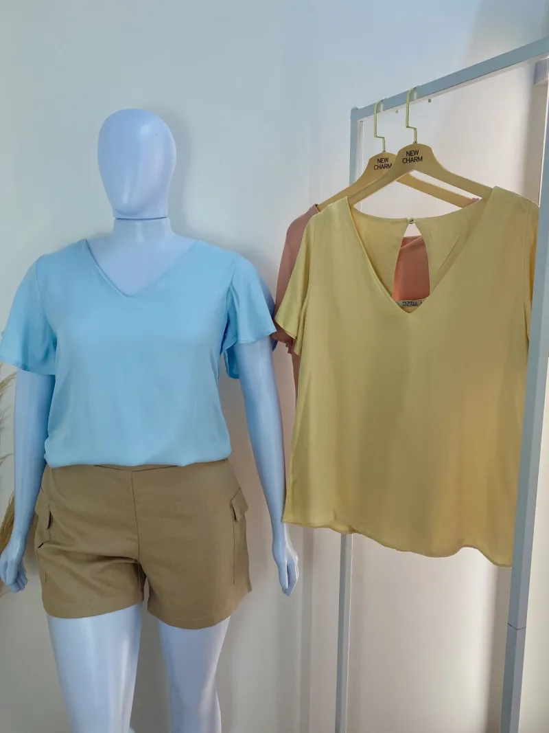 BLUSA FEMININO ADULTO SEM MANGA