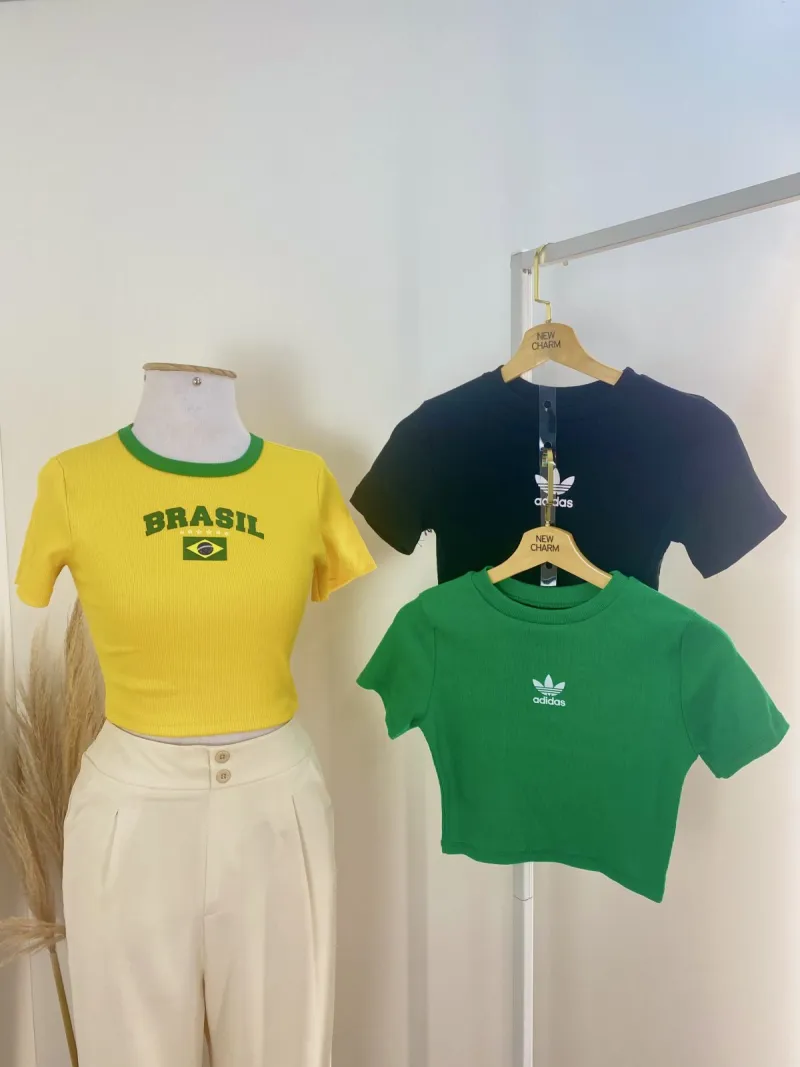 CROPPED FEMININO ADULTO SEM MANGA ADIDAS