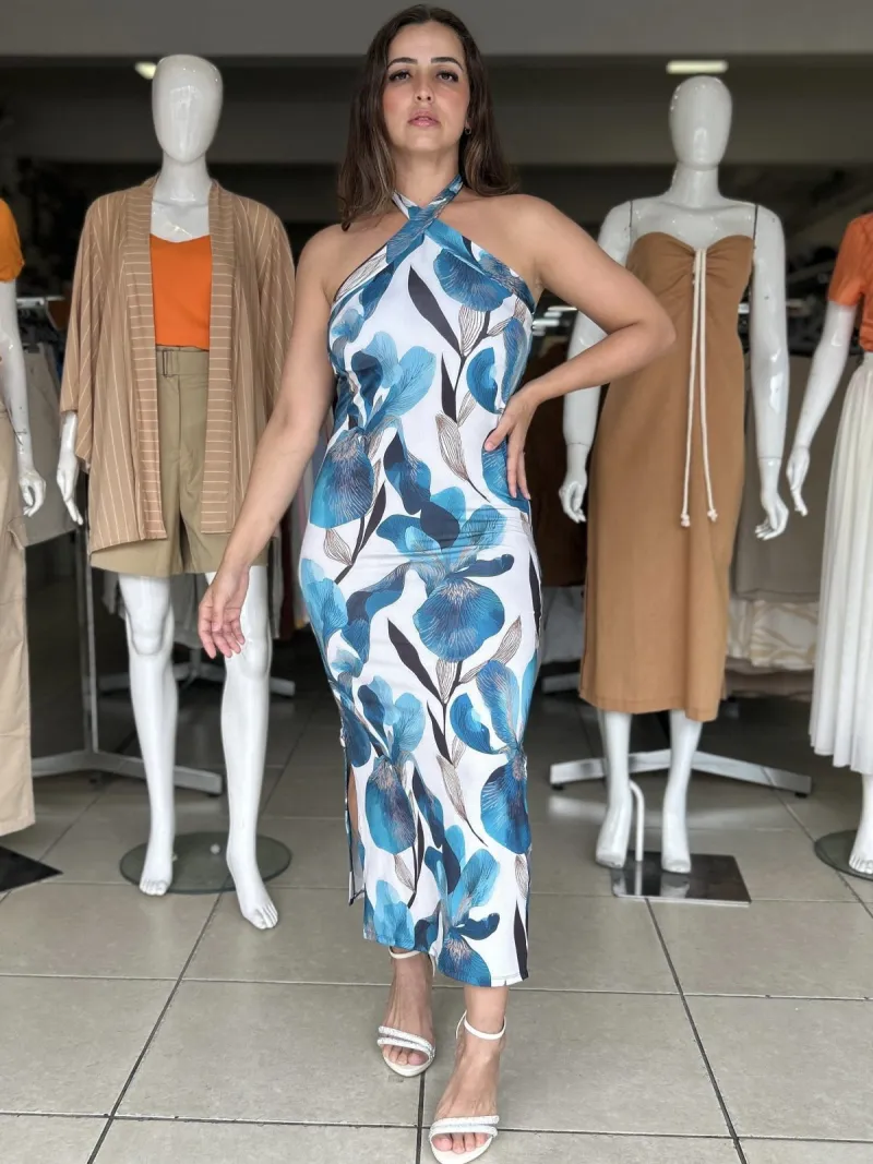 VESTIDO FEMININO ADULTO SM LONGO