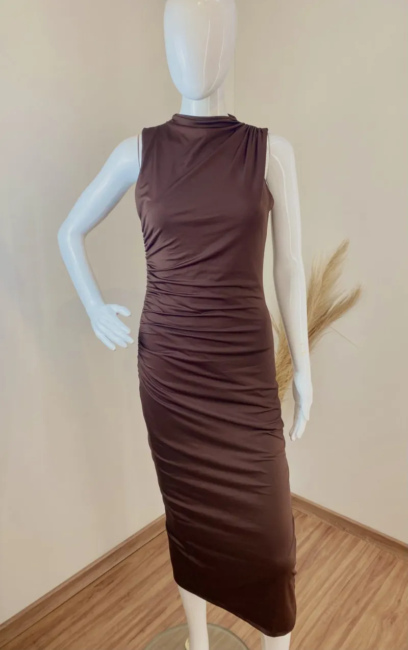 VESTIDO FEMININO ADULTO SM MIDI