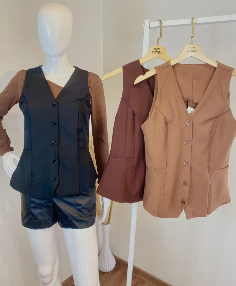 COLETE FEMININO ADULTO SM ALFAIATARIA