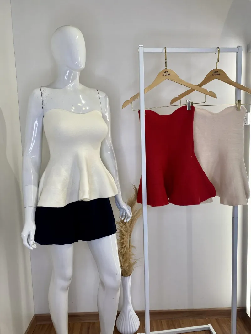 GLEE — BATA FEMININO ADULTO SEM MANGA TRICOT