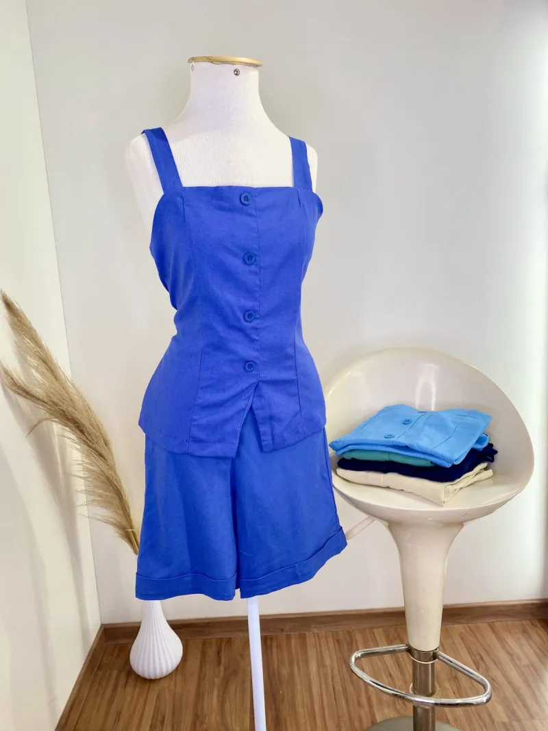 GLEE — CONJUNTO FEMININO ADULTO COLETE+BERMUDA