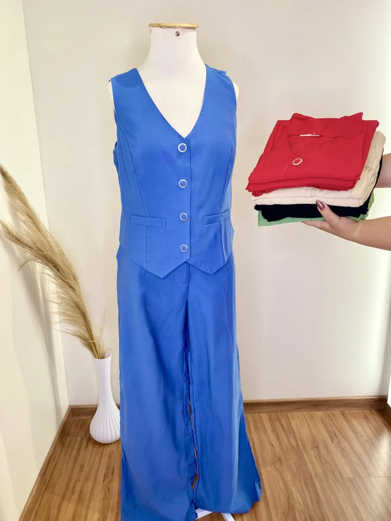 GLEE — CONJUNTO FEMININO ADULTO COLETE+CALÇA