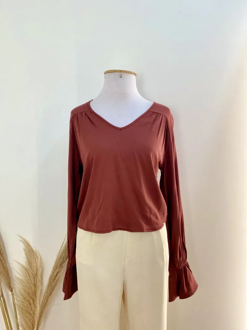 CROPPED FEMININO ADULTO MANGA LONGA