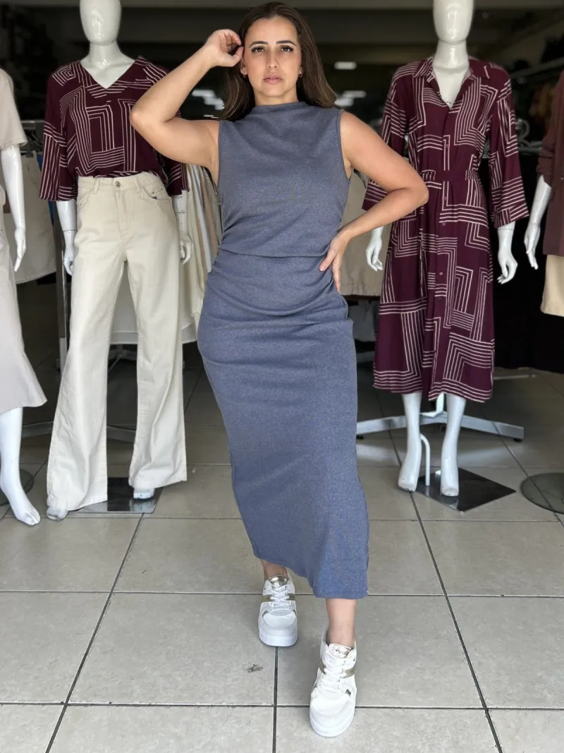 VESTIDO FEMININO ADULTO SM LONGO