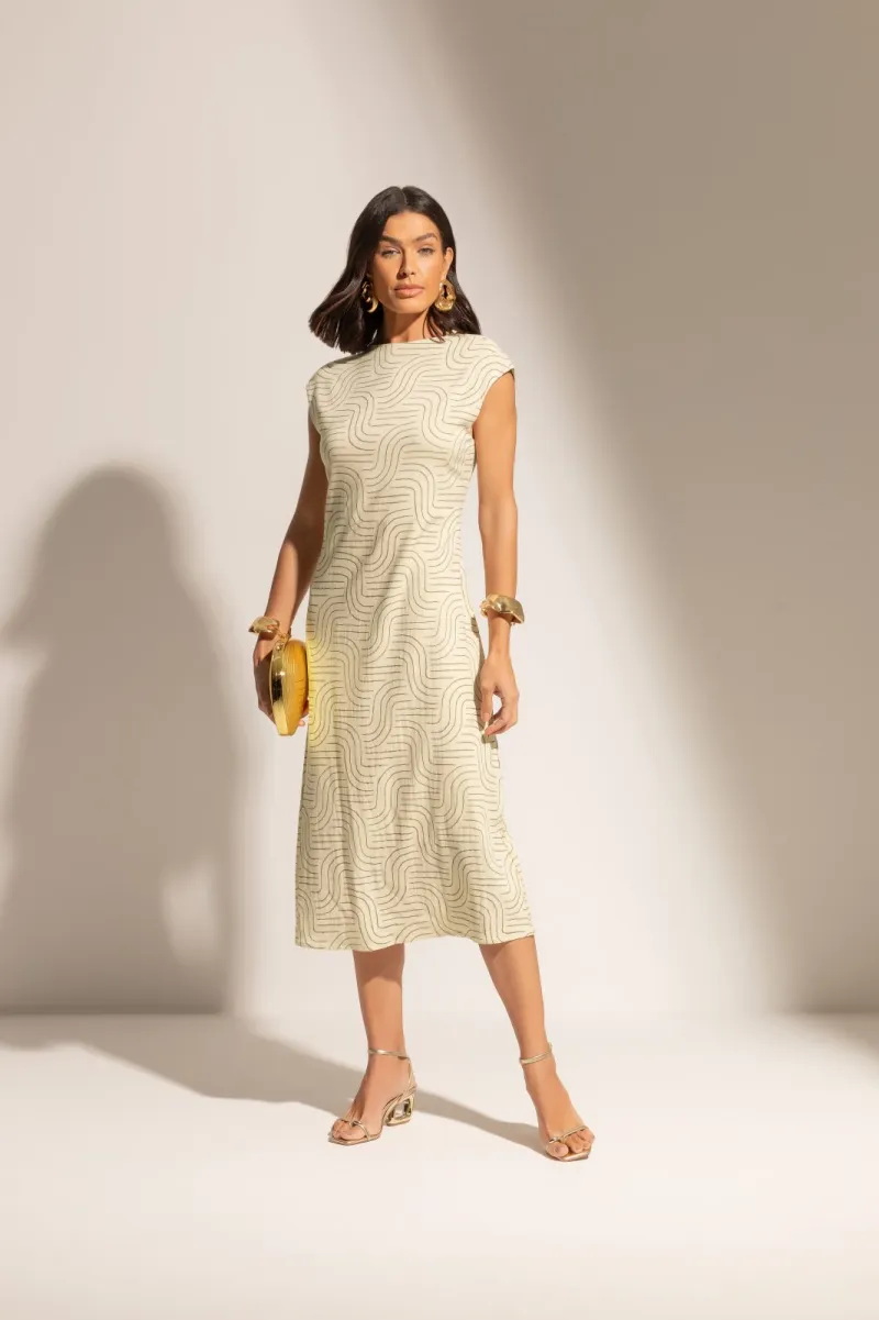 VESTIDO FEMININO ADULTO SM MIDI