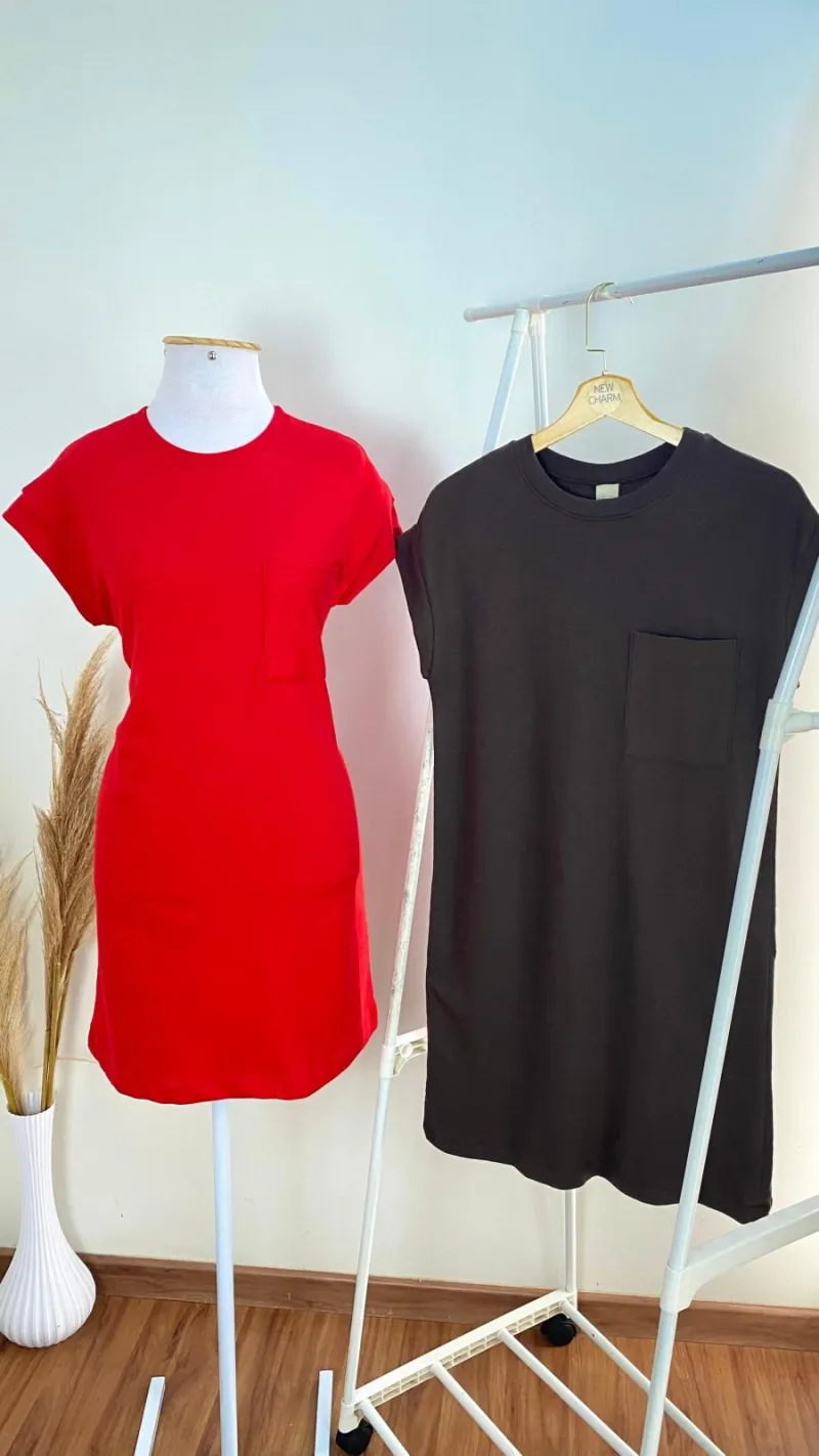 VESTIDO FEMININO SEM MANGA