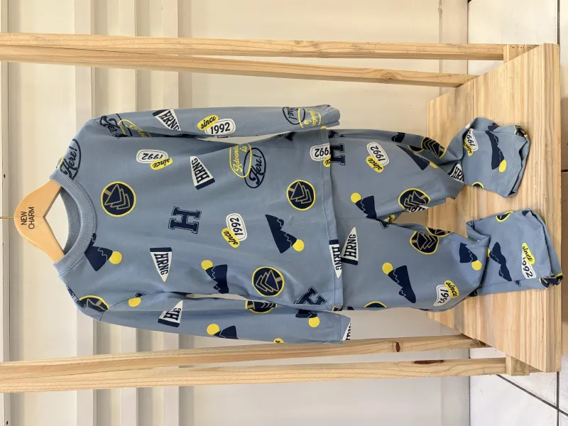 PIJAMA MASCULINO INFANTIL MANGA LONGA+CALÇA