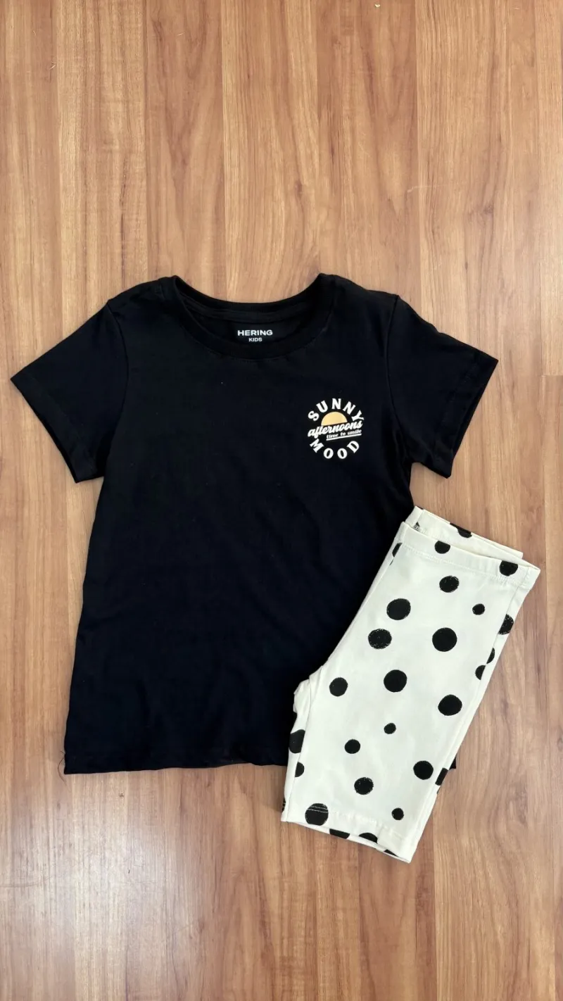 CONJUNTO FEMININO INFANTIL SEM MANGA+BRASIL