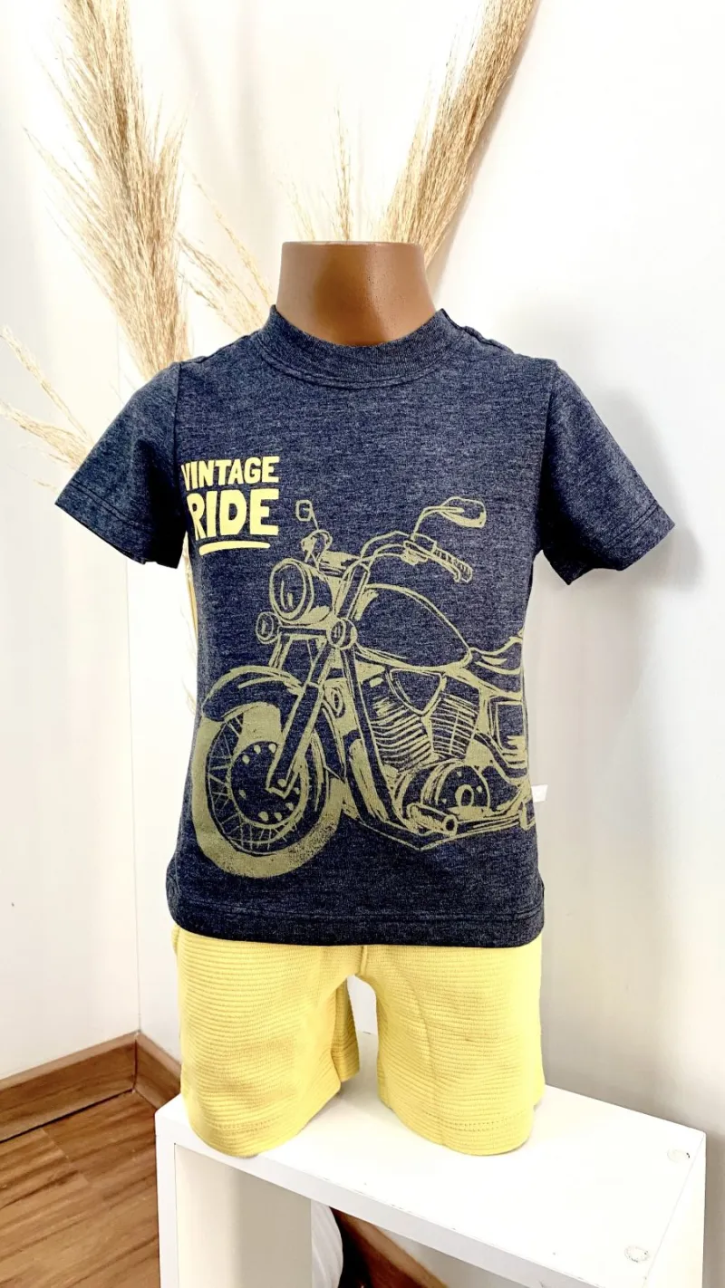 CONJUNTO MASCULINO INFANTIL SEM MANGA R06