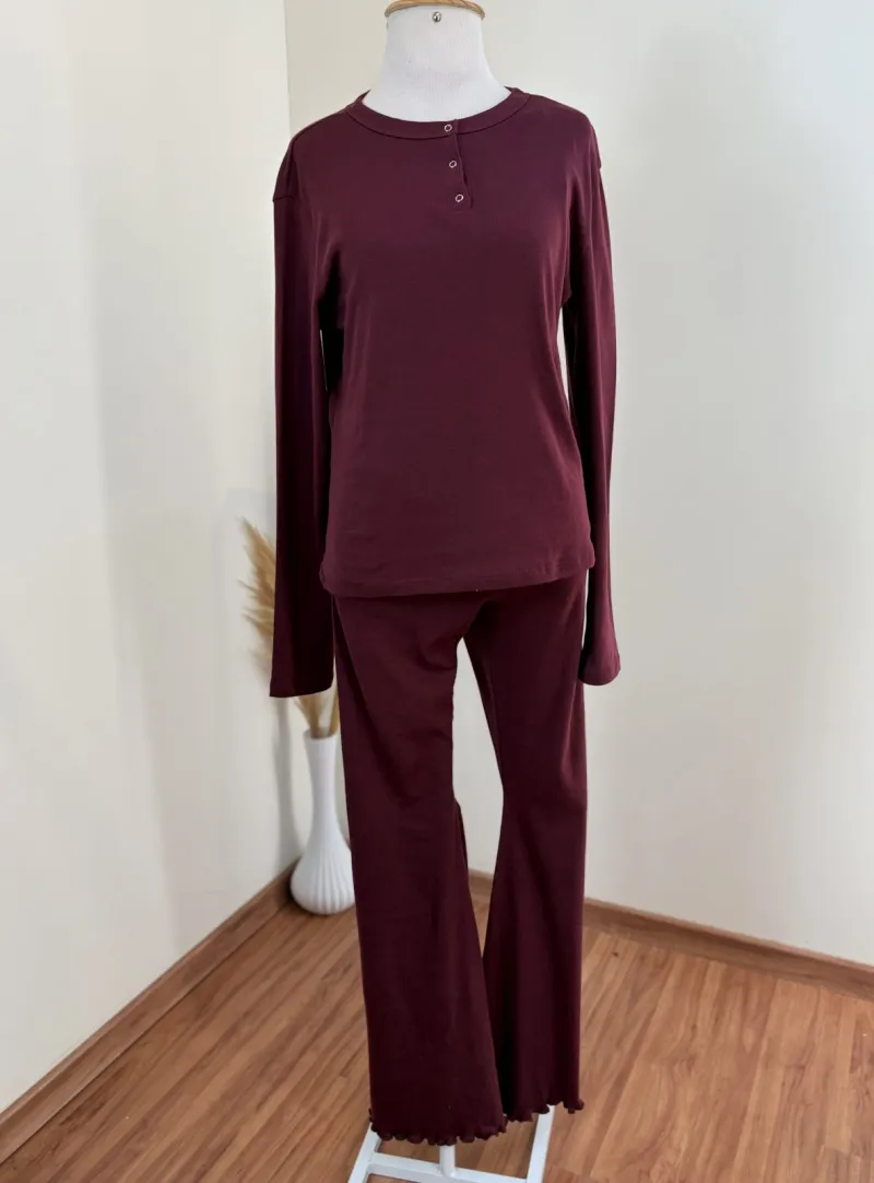 PIJAMA FEMININO ADULTO MANGA LONGA+CALÇA