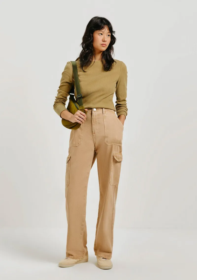 CALÇA FEM WD LEG CARG R06