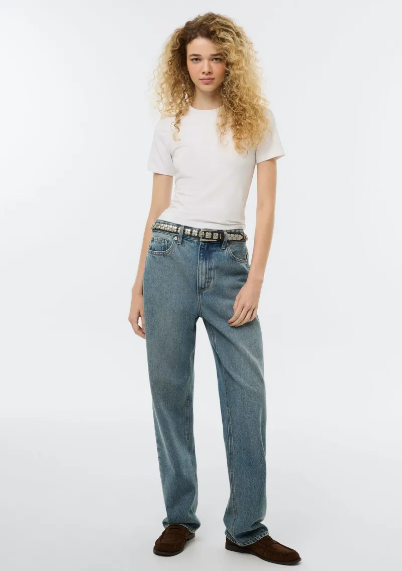 CALÇA FEMININO ADULTO RETA