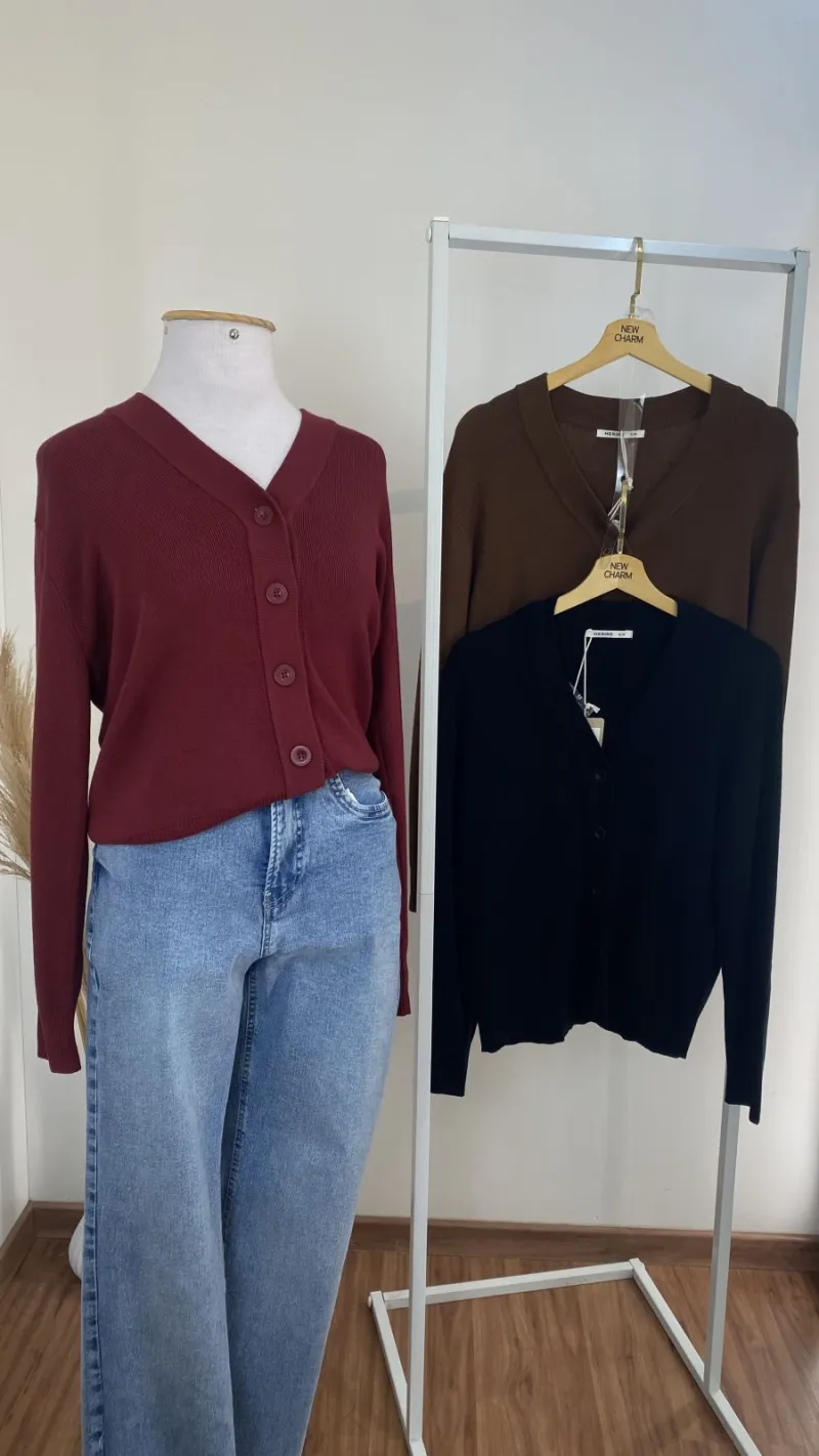 CARDIGAN FEMININO ADULTO MANGA LONGA ABERTA