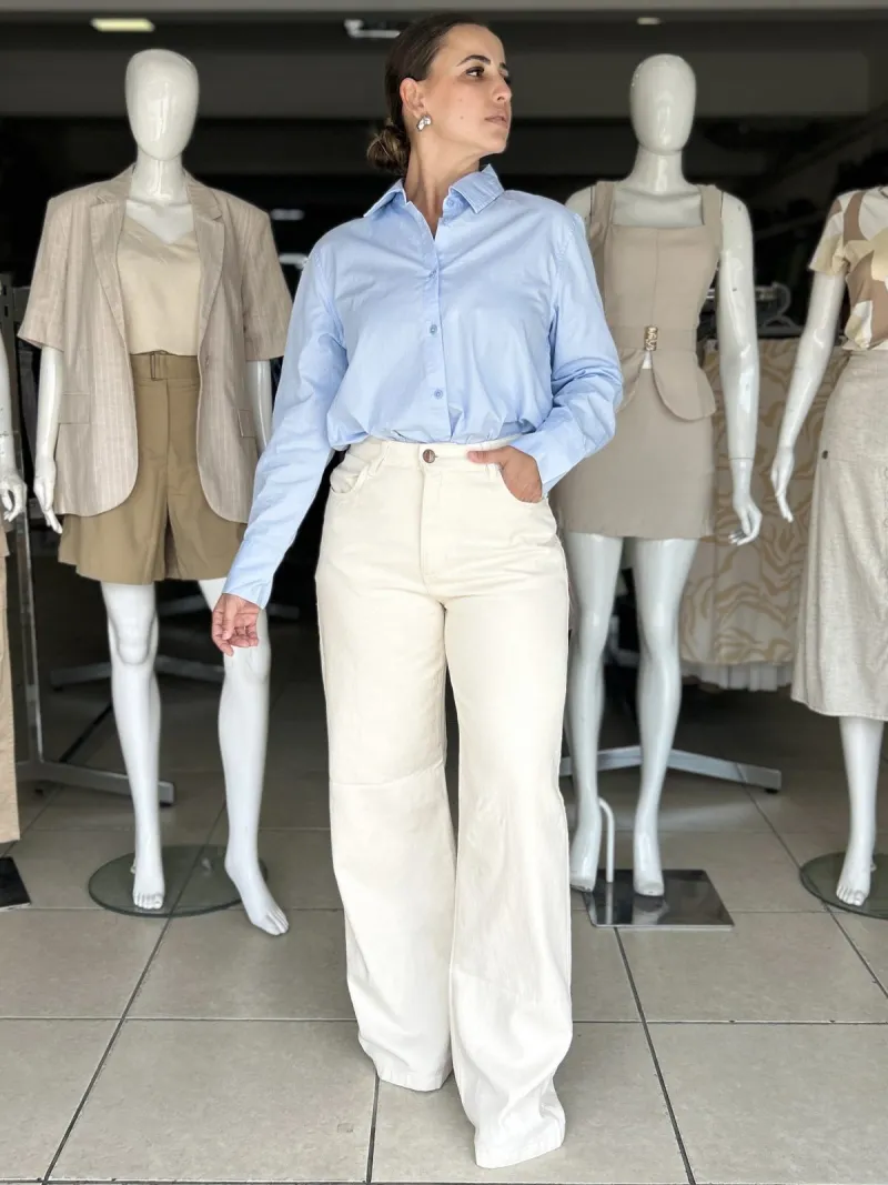 CAMISA FEMININO ADULTO MANGA LONGA