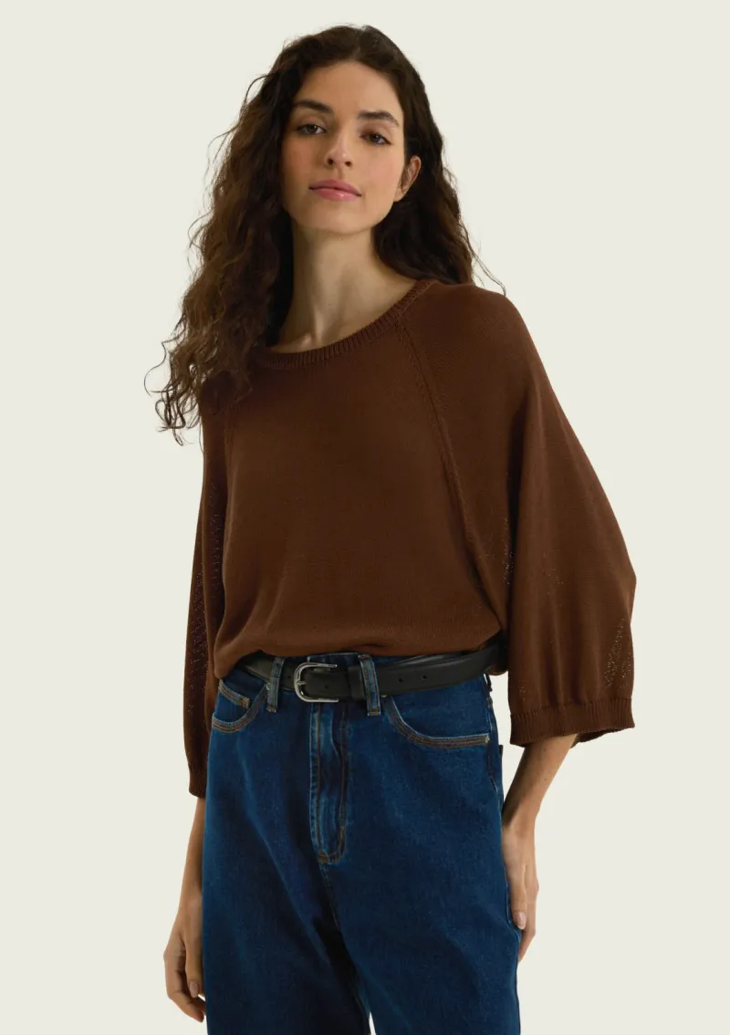 BLUSA FEMININO ADULTO 3/4 TRICO