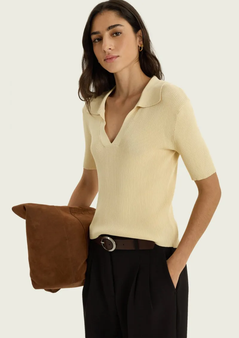 HERING — POLO FEMININO ADULTO MANGA CURTA TRICOT