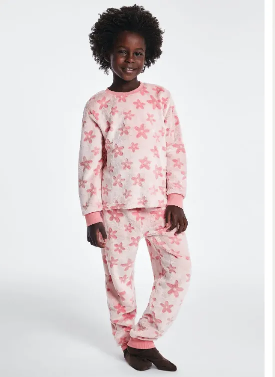 PIJAMA FEMININO INFANTIL MANGA LONGA+CALÇA