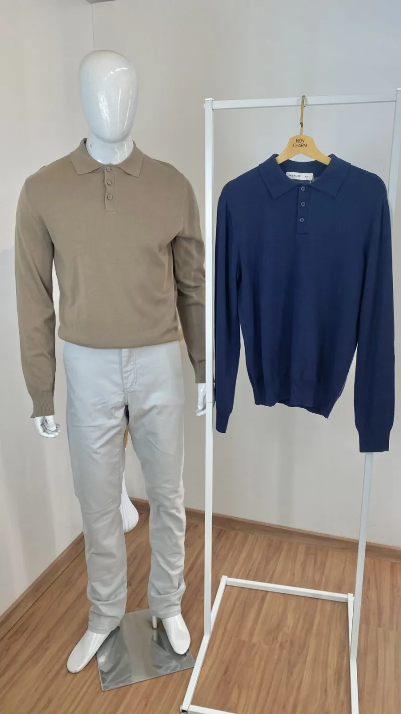 POLO MASCULINO ADULTO MANGA LONGA