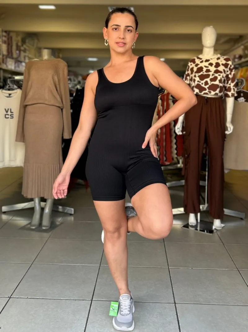 MACACÃO FEMININO ADULTO FITNESS SM