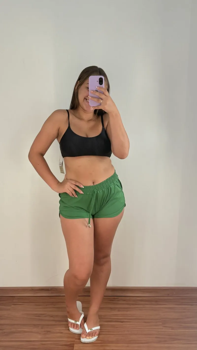 SHORTS FEMININO ADULTO PROTEÇÃO UV