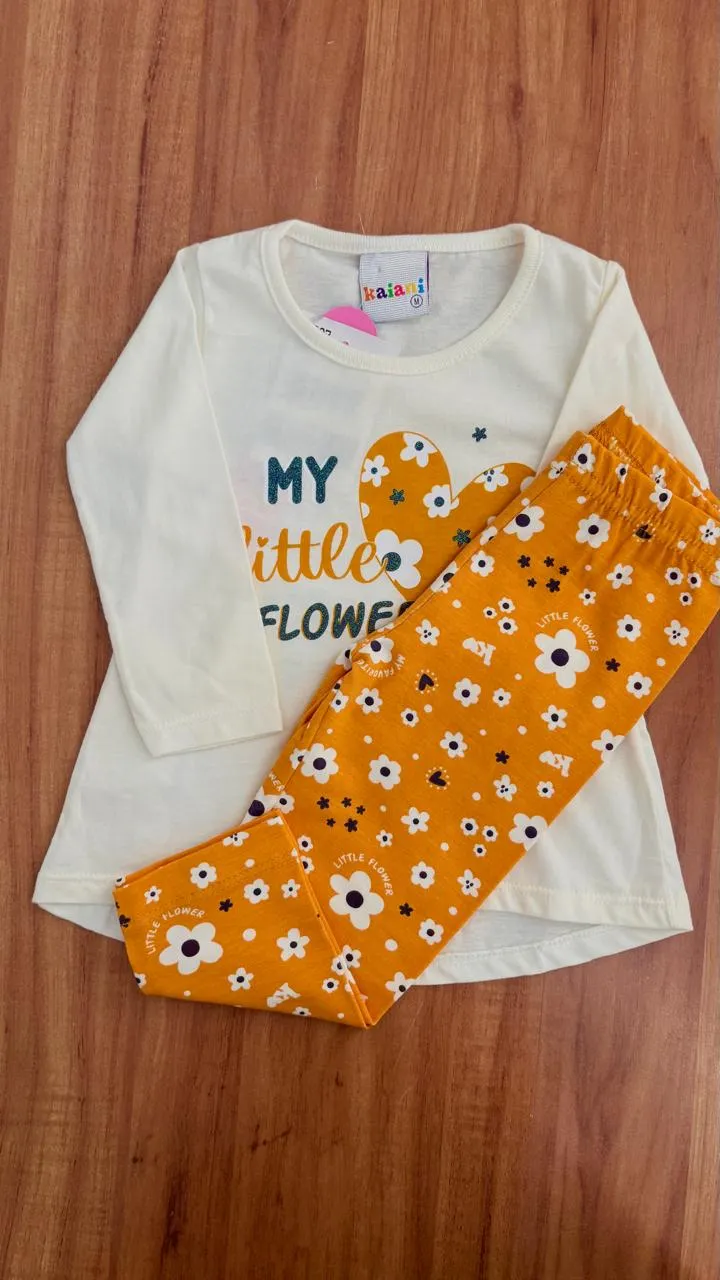 CONJUNTO FEMININO INFANTIL MANGA LONGA R44