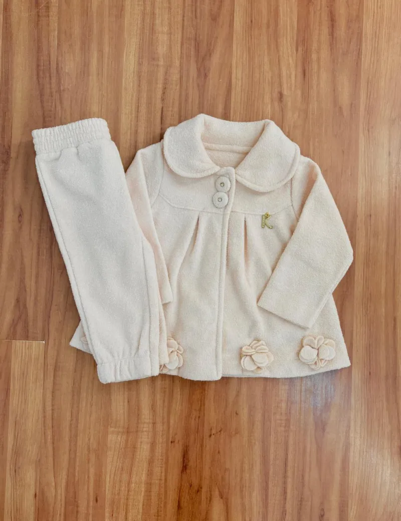 CONJUNTO FEMININO INFANTIL MANGA LONGA+CALÇA R48