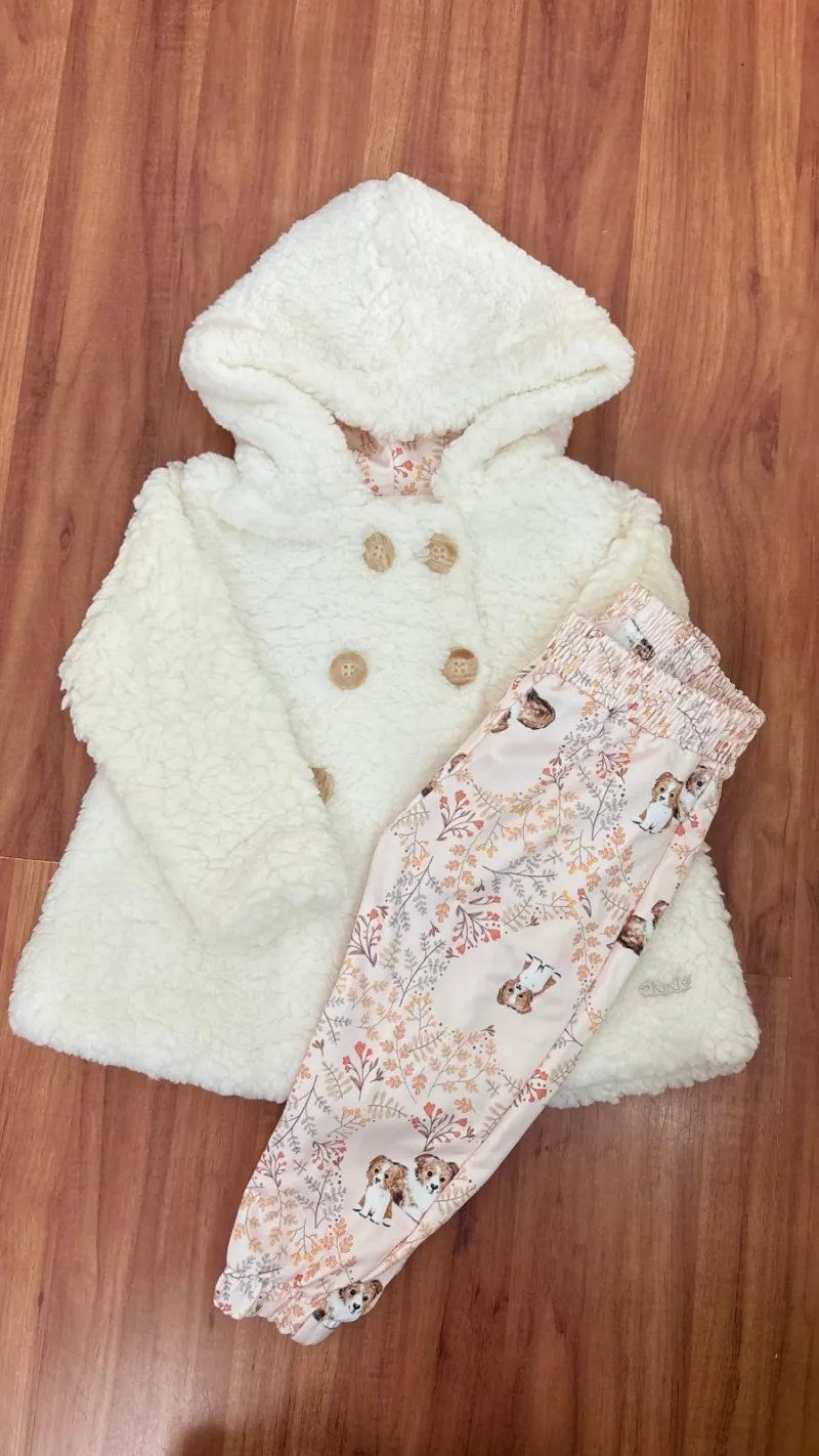 CONJUNTO FEMININO INFANTIL MANGA LONGA+CALÇA R48