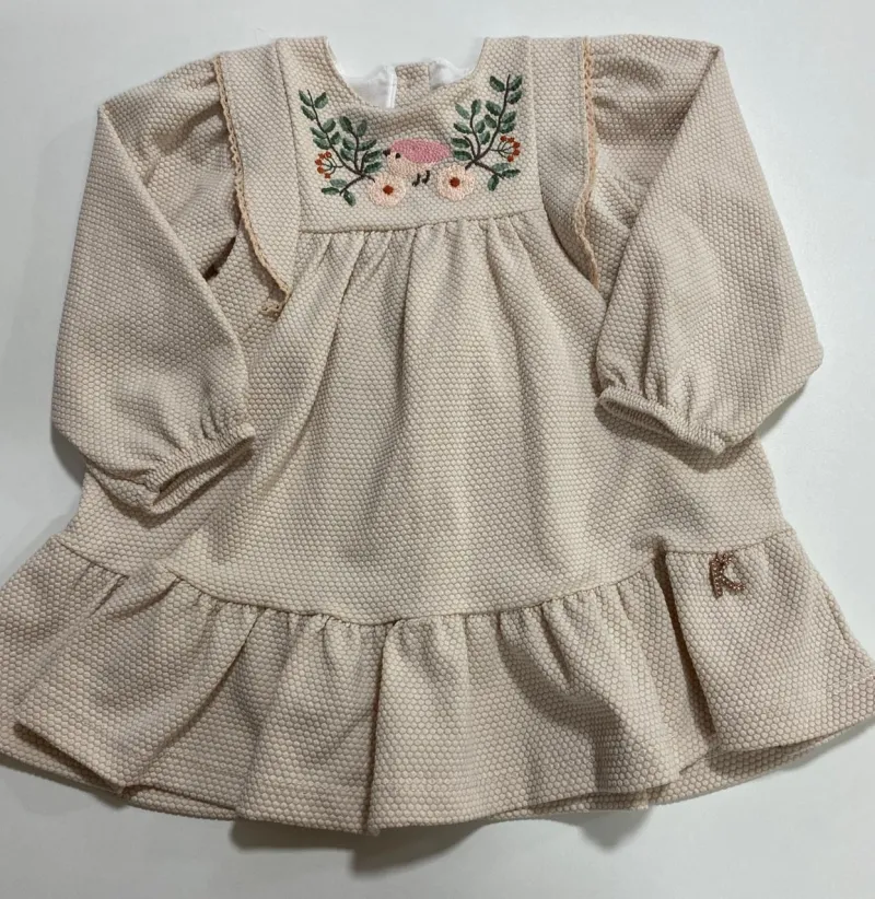 VESTIDO FEMININO INFANTIL MANGA LONGA R48