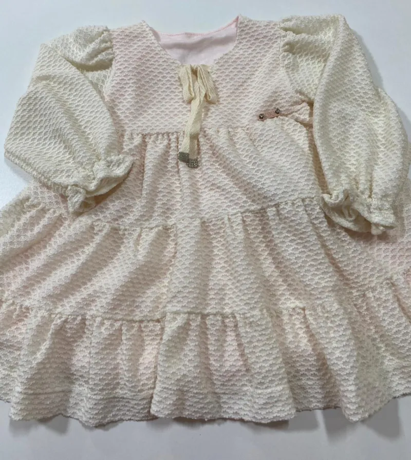 VESTIDO FEMININO INFANTIL MANGA LONGA R48